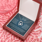 To my Stunning Wife - I Can't Live Without You - Message Card Necklace Gift