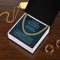 Our Grandson A Beautiful Chapter - Gift for Grandson from Grandparents - Cuban Link Necklace