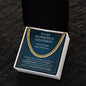 My Grandson a Beautiful Chapter - Gift from Grandparent to Grandson - Cuban Link Necklace