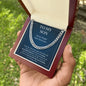 My Son The Most Beautiful Chapter - Gift from Dad to Son - Cuban Link Necklace