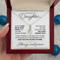 Gift for Daughter from Mom or Dad - Keep Me in Your Heart - Necklace