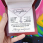 Gift for Daughter from Mom or Dad - Keep Me in Your Heart - Necklace