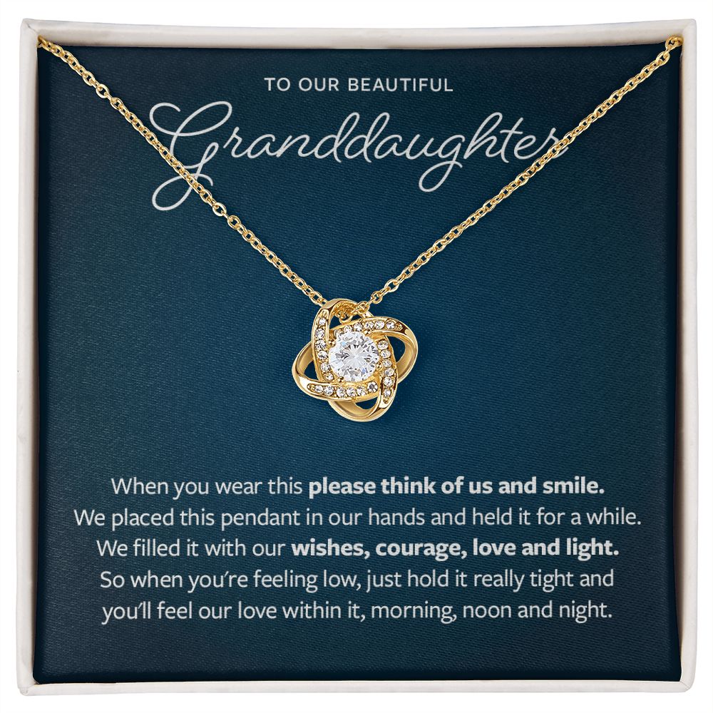 Please Think of Us and Smile - Gift from Grandparents to Granddaughter