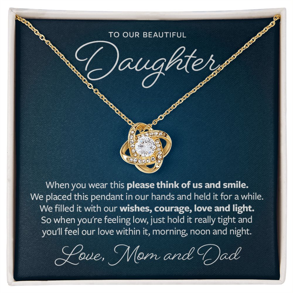 Think of Us and Smile - Gift from Parents to Daughter