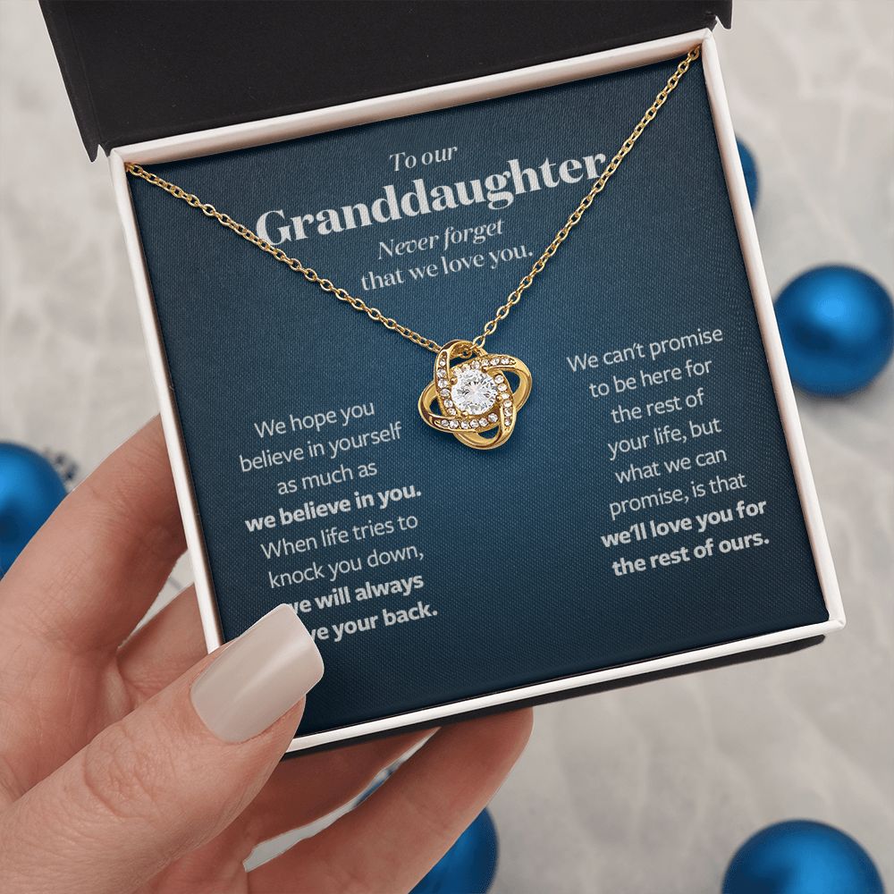 We will always have your back - Gift for Granddaughter from Grandparents