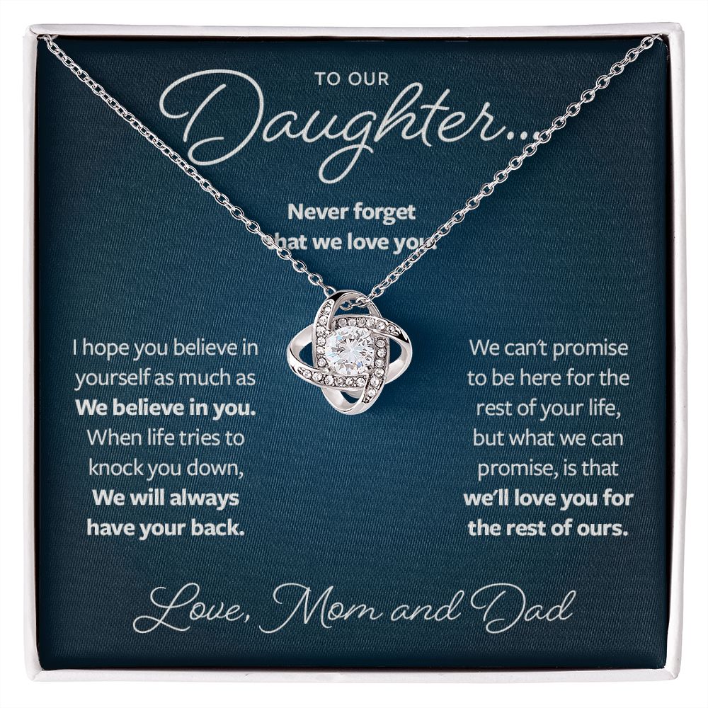 We Will Always Have Your Back - Gift from Parents to Daughter