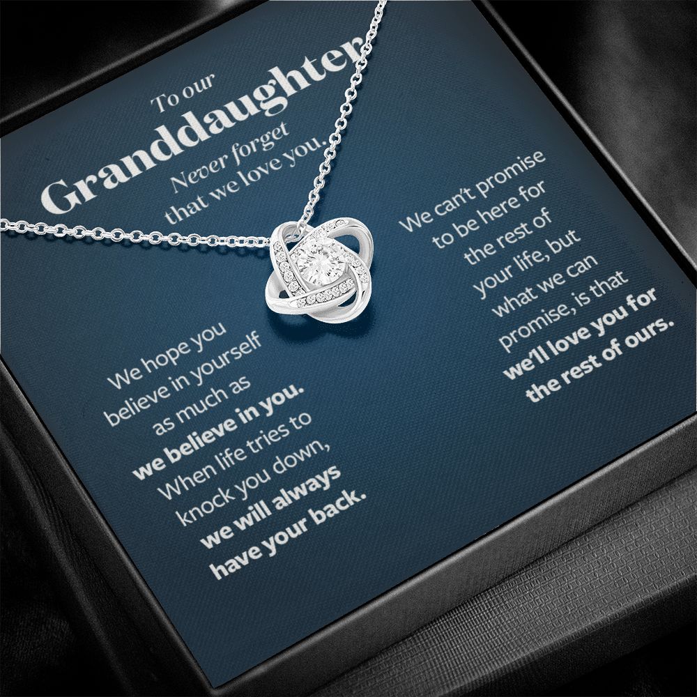 We will always have your back - Gift for Granddaughter from Grandparents