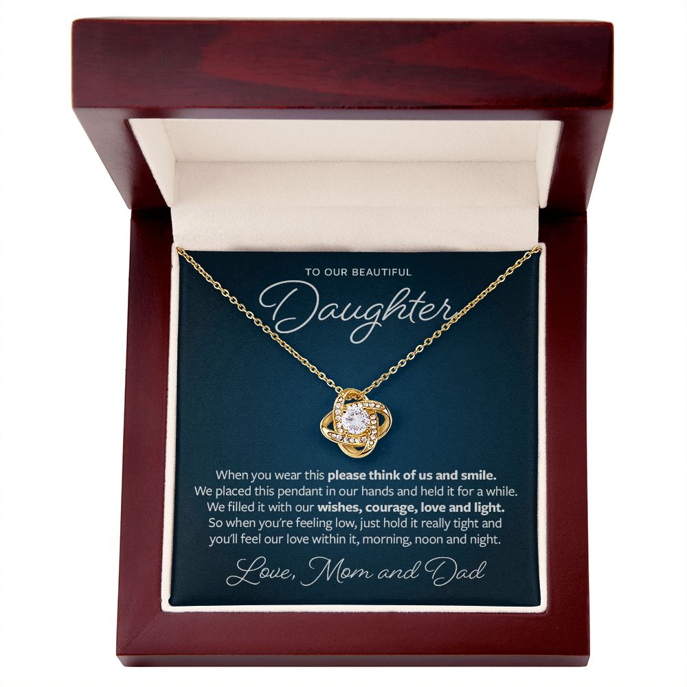 Think of Us and Smile - Gift from Parents to Daughter