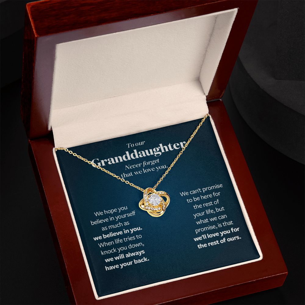 We will always have your back - Gift for Granddaughter from Grandparents