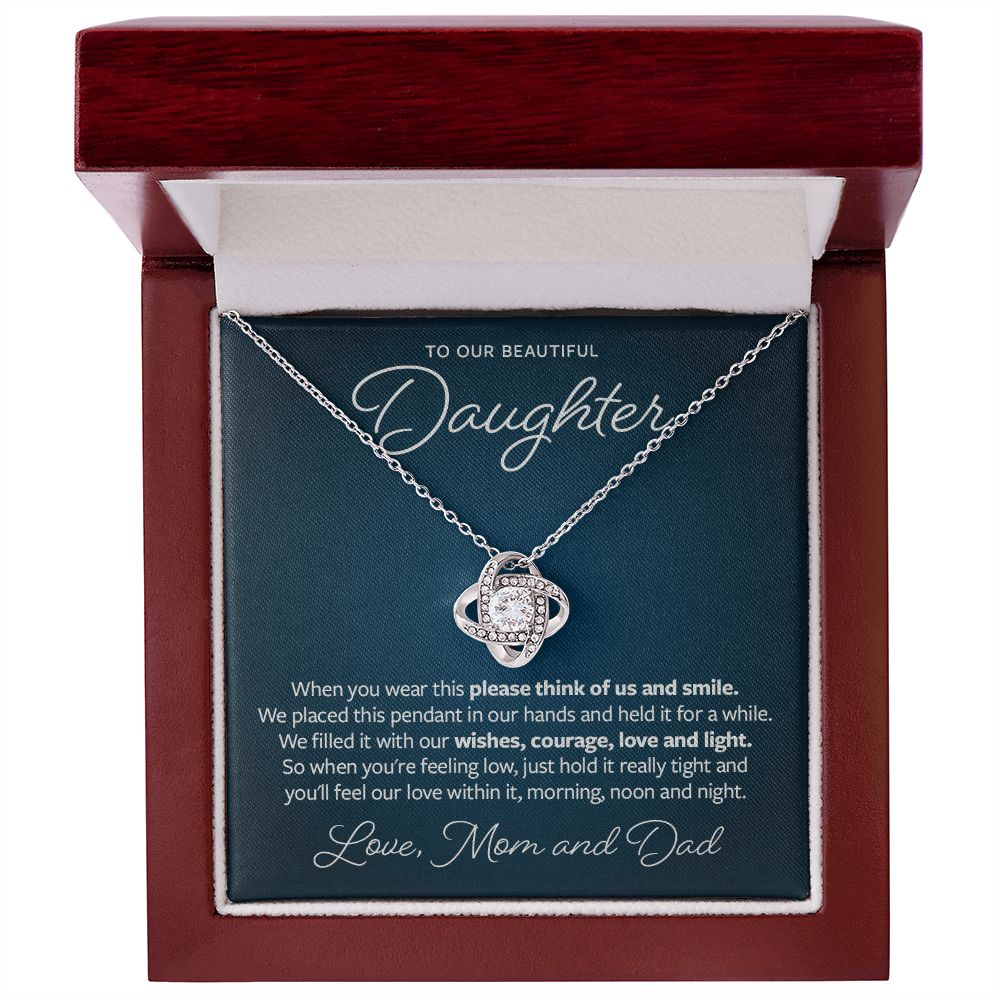 Think of Us and Smile - Gift from Parents to Daughter