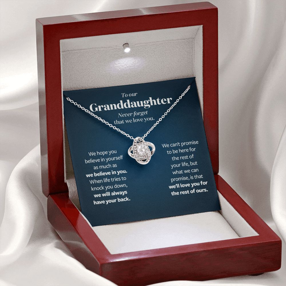We will always have your back - Gift for Granddaughter from Grandparents