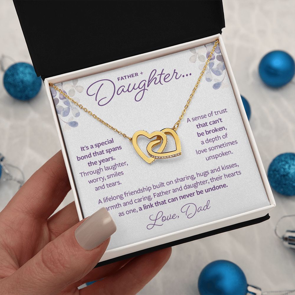 Father and Daughter Gift - A link that can never be undone Necklace