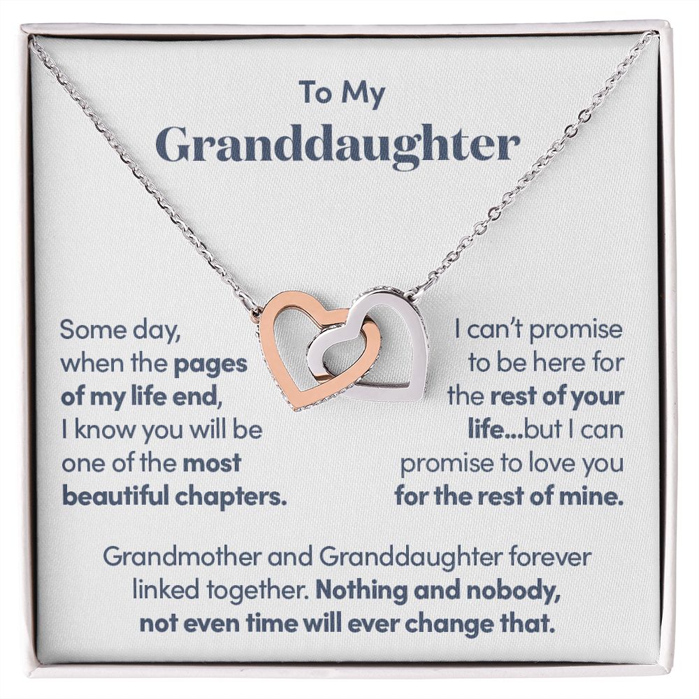 Grandmother and Granddaughter Forever Linked - Necklace
