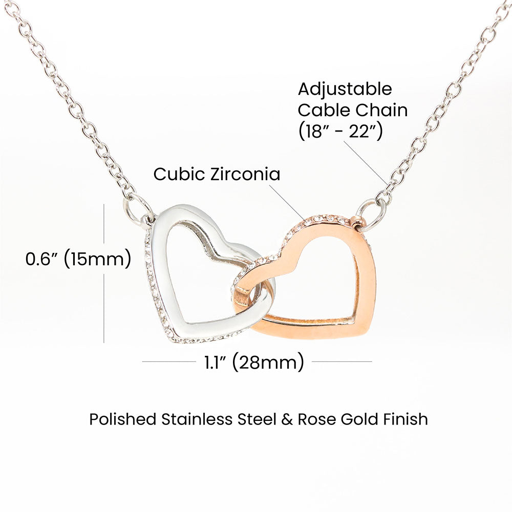 Grandfather and Granddaughter Forever Linked - Necklace