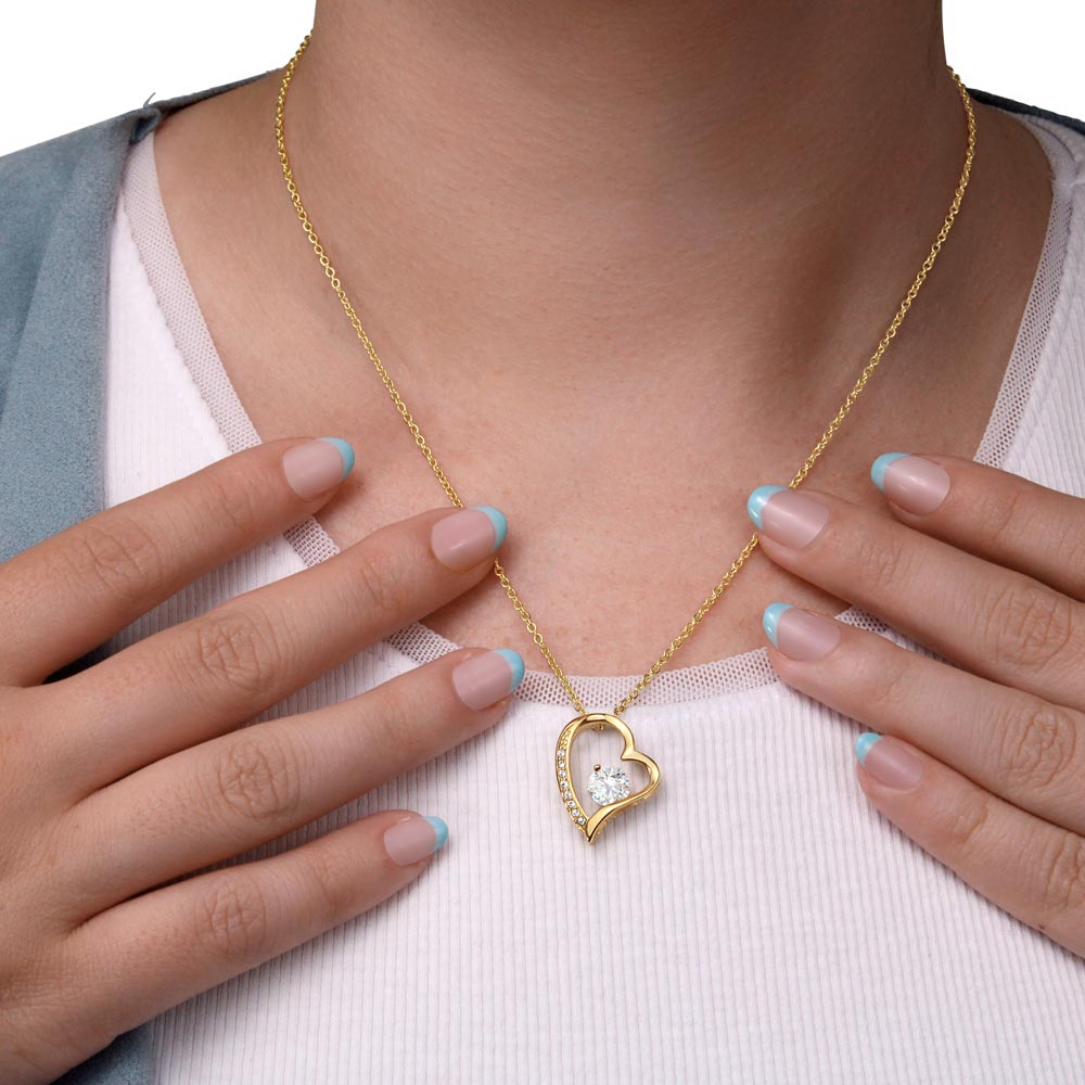 To My Wife - Until the Last Day I will be loving you - Message Card Necklace Gift