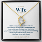 To My Wife - Your Last Everything - Gold Necklace Message Card