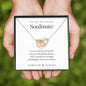 Anniversary Gifts for Girlfriend 1 Year - One Year Anniversary Gift for Her - Wife two hearts necklace