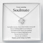 To my Stunning Soulmate - Thank you necklace for wife - 10 Year Anniversary Gifts for Wife