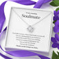 To my Stunning Soulmate - Thank you necklace for wife - 10 Year Anniversary Gifts for Wife
