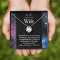 My Stunning Wife - The Brightest Star in my Universe Necklace for Birthday Christmas Anniversary Gift