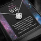 My Stunning Wife - The Brightest Star in my Universe Necklace for Birthday Christmas Anniversary Gift