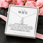 To my Wife - I will always keep falling in love with you - Necklace Message Card Gift for Wife