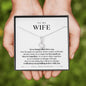 To My Wife - As We Grow Older Never Forget that I Love you - Necklace