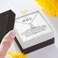 To my Wife - I will always keep falling in love with you - Necklace Message Card Gift for Wife