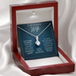 To my Stunning Wife - My Love for you will never change - Message Card Necklace Gift