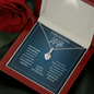 To my Stunning Wife - My Love for you will never change - Message Card Necklace Gift