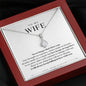 To my Wife - I will always keep falling in love with you - Necklace Message Card Gift for Wife