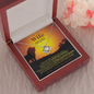 To My Wife - This Old Lion Will Always Have Your Back - Message Card Necklace