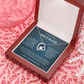 To My Beautiful Soulmate - If I Could Give You One Thing - Message Card Necklace Gift