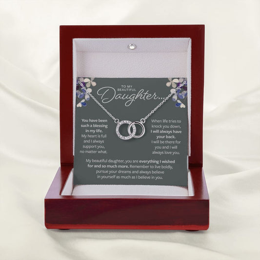 Daughter Gift from Mom or Dad - Everything I Wished For Necklace