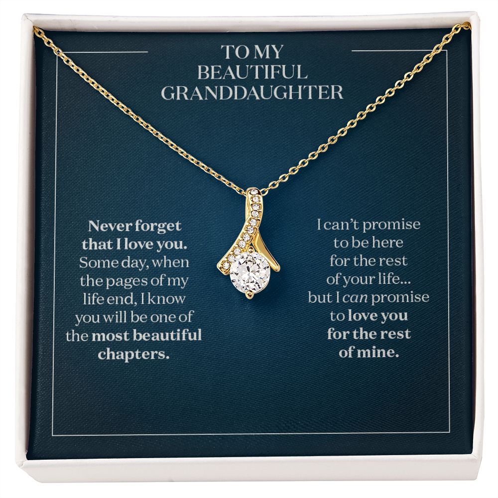When the Pages End - Gift for Granddaughter - Beautiful Necklace