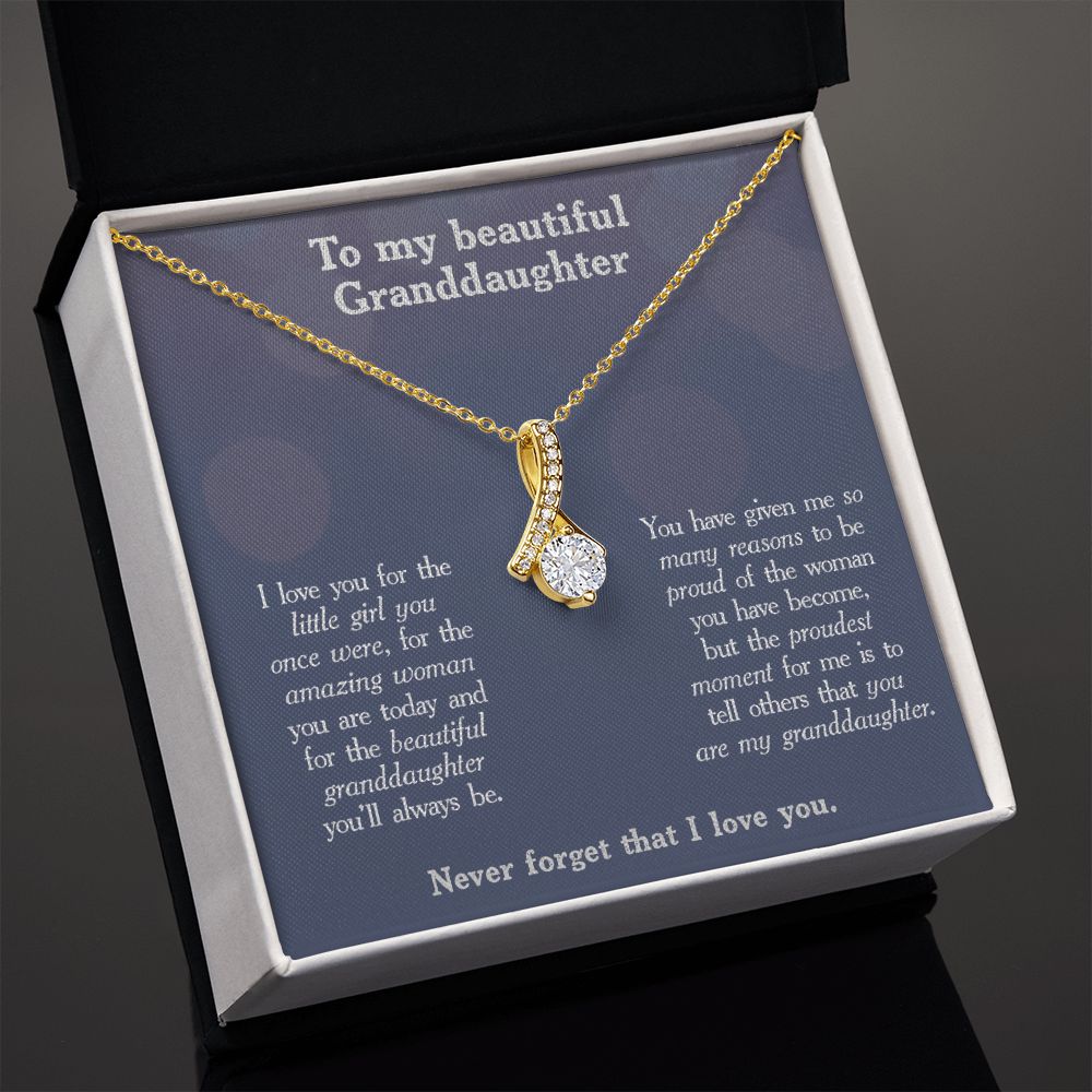 The Proudest Moment - Gift for Granddaughter - Necklace