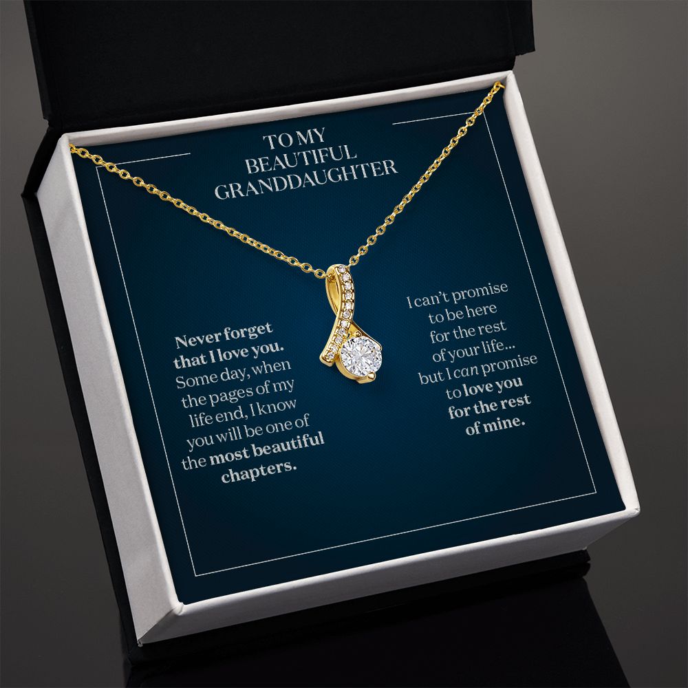 When the Pages End - Gift for Granddaughter - Beautiful Necklace