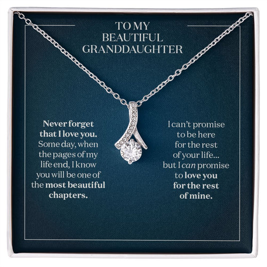 When the Pages End - Gift for Granddaughter - Beautiful Necklace