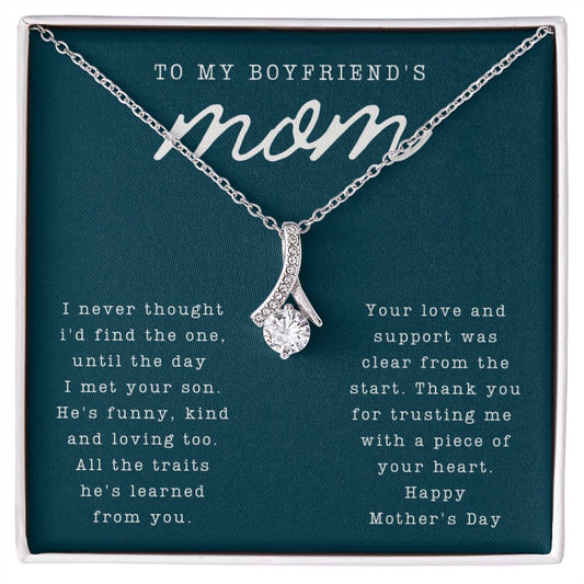 To My Boyfriends Mom, Happy Mothers Day to Boyfriends Mom, Boyfriends Mom Gift, Mothers Day Gift for Boyfriends Mom, Boyfriends Mom Necklace