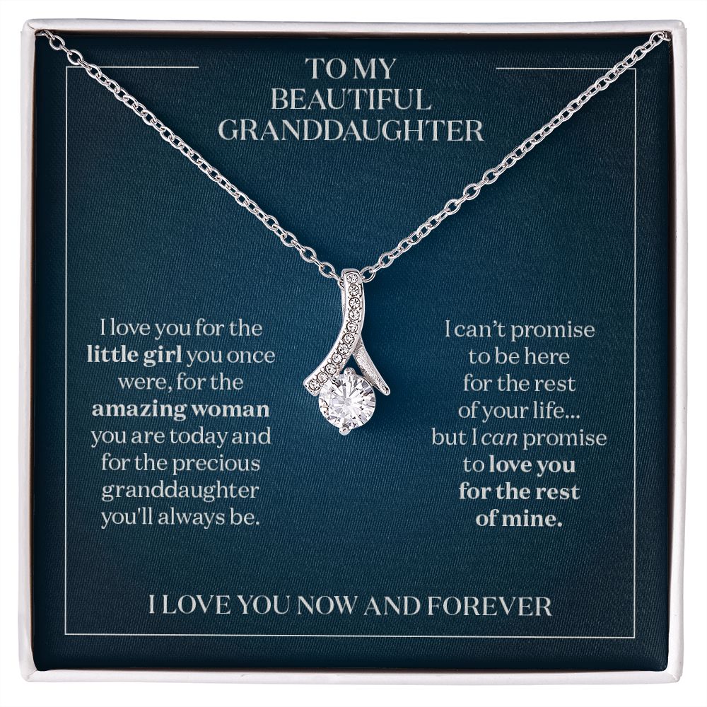I Promise to Love You - Gift for Granddaughter - Necklace