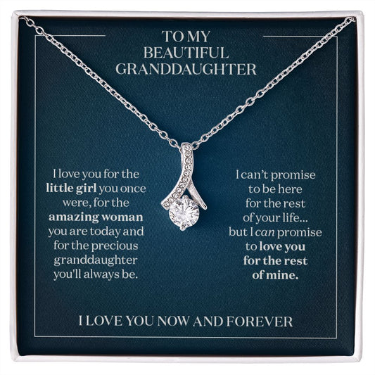 I Promise to Love You - Gift for Granddaughter - Necklace
