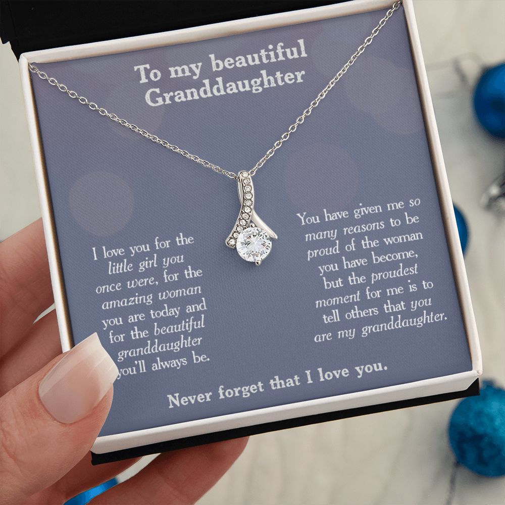 The Proudest Moment - Gift for Granddaughter - Necklace