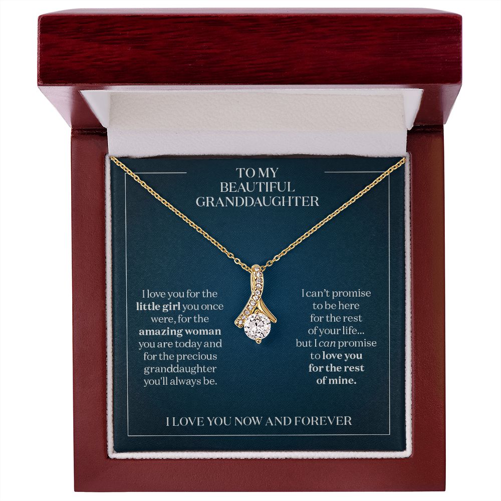 I Promise to Love You - Gift for Granddaughter - Necklace