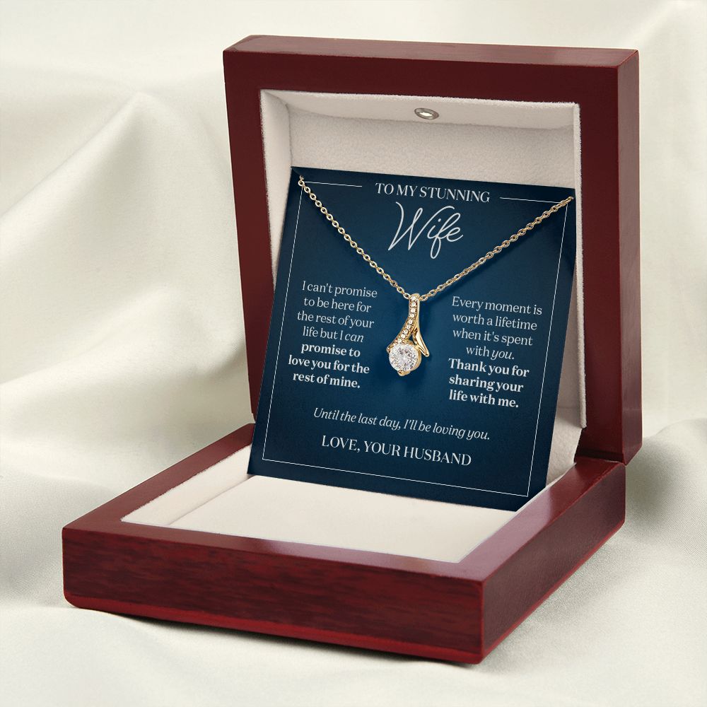 Gift for Wife Gold Necklace - Until the Last Day