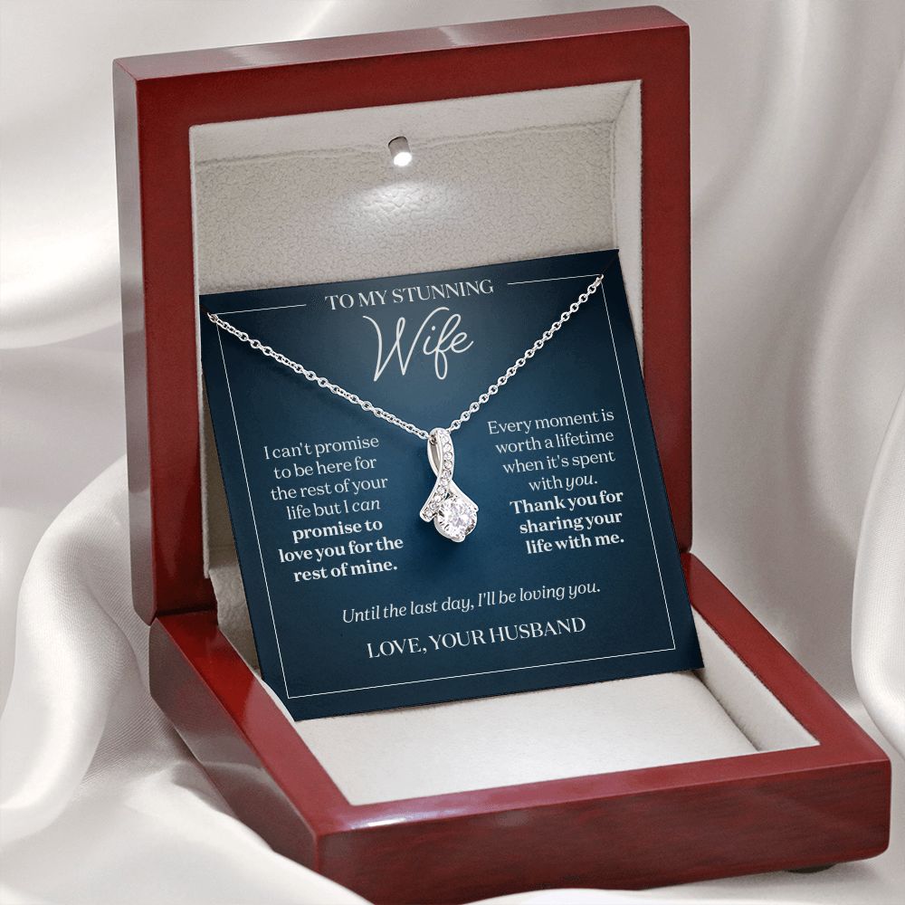 Gift for Wife Gold Necklace - Until the Last Day