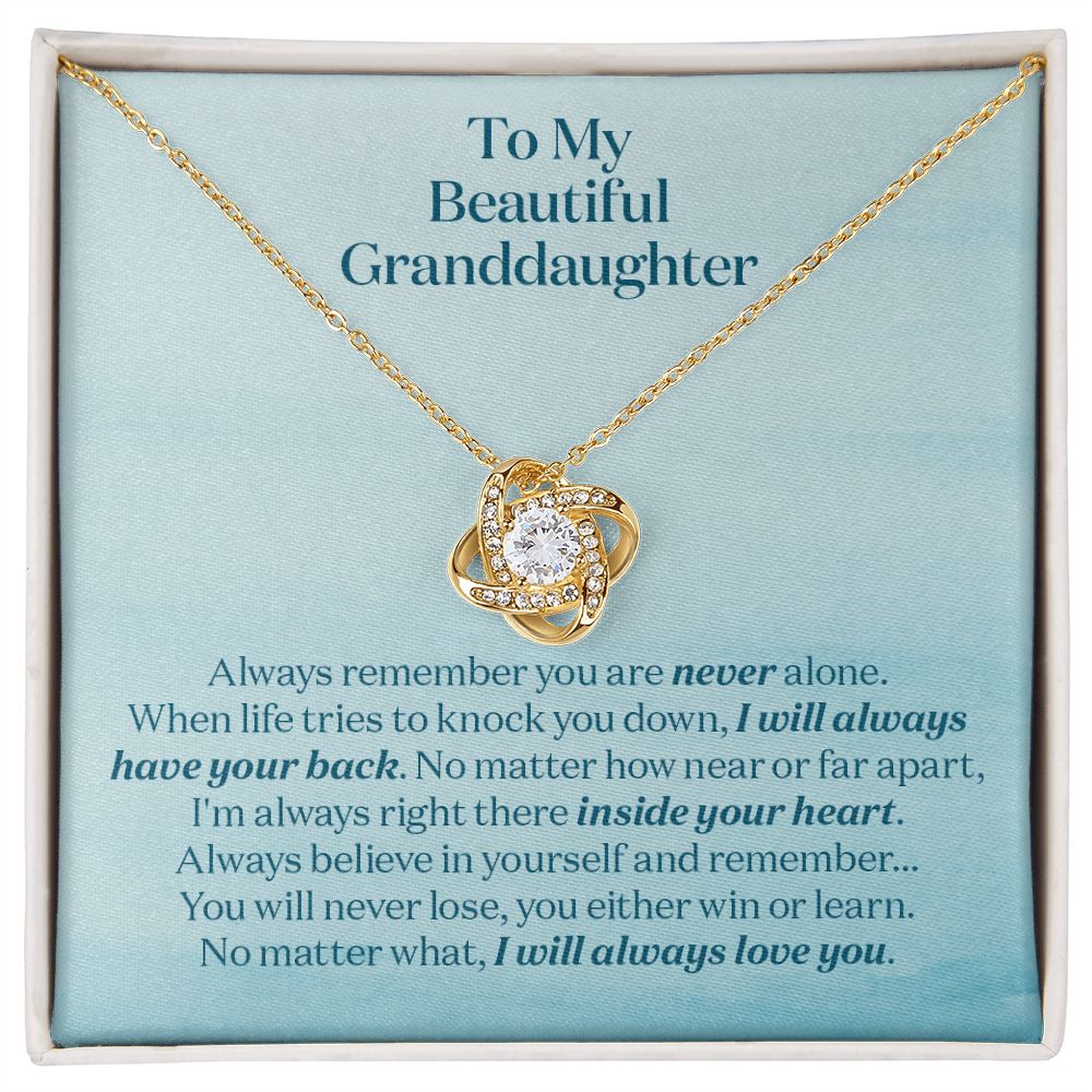 Right there Inside Your Heart - Gift for Granddaughter - Necklace