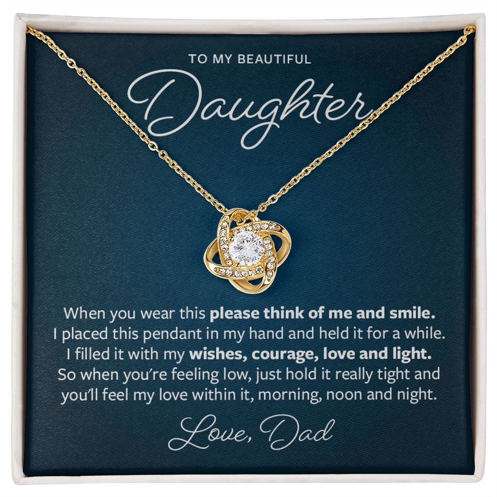Please think of me and smile - Gift from Father to Daughter