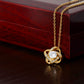 Gift for Wife - I Can't Live Without You - Love Knot Necklace