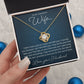Gift for Wife - I Can't Live Without You - Love Knot Necklace