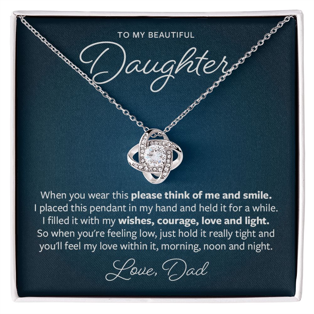 Please think of me and smile - Gift from Father to Daughter